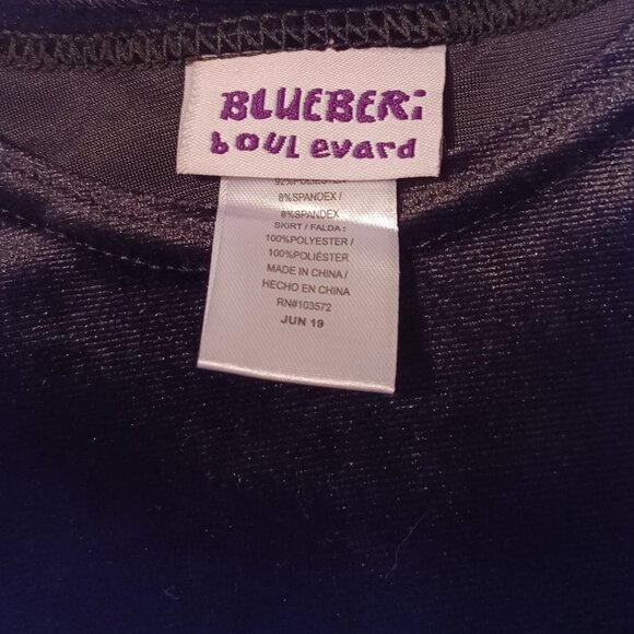 Baby Girl's Blueberi Boulevard Black & Red Dress- Size 4T - Picture 3 of 3